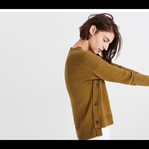 Madewell Brownstone Side Button Sweater